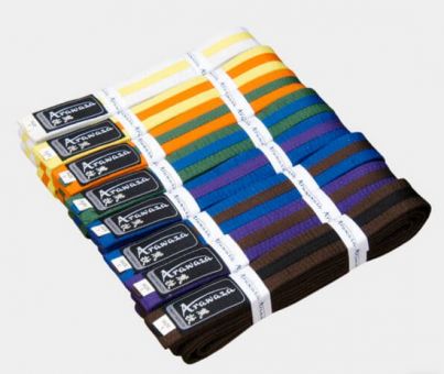 Arawaza Belts -two colored Middle-Stripe 