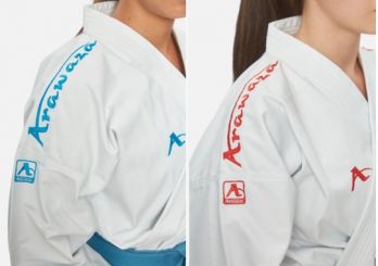 Arawaza Kata Del. Evo,PL-Combo-Set, red/blue,WKF app. 185